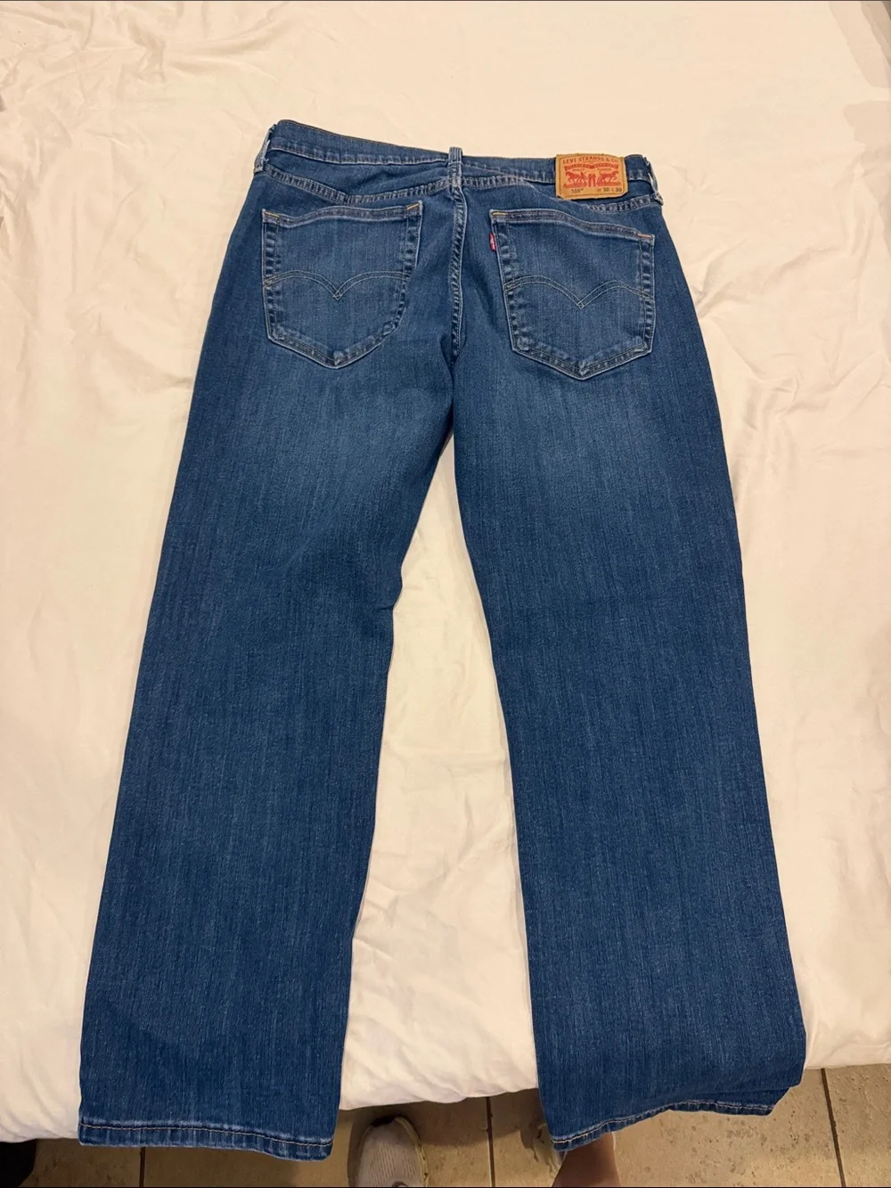 Levi's Dark Blue Straight-Leg Men's Jeans
